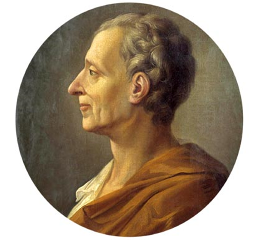 El pensador ilustrado Barón de Montesquieu.